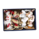 Maxbell Santa Claus Ornament Xmas Decoration for Holiday Farmhouse Bedroom Style D