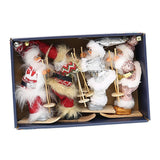 Maxbell Santa Claus Ornament Xmas Decoration for Holiday Farmhouse Bedroom Style D