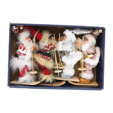 Maxbell Santa Claus Ornament Xmas Decoration for Holiday Farmhouse Bedroom Style D