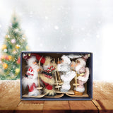Maxbell Santa Claus Ornament Xmas Decoration for Holiday Farmhouse Bedroom Style D