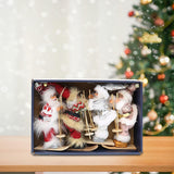 Maxbell Santa Claus Ornament Xmas Decoration for Holiday Farmhouse Bedroom Style D