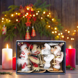 Maxbell Santa Claus Ornament Xmas Decoration for Holiday Farmhouse Bedroom Style D