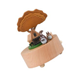 Maxbell Wooden Music Box Rotation Craft Musical Box for Birthday Gift Wedding