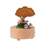 Maxbell Wooden Music Box Rotation Craft Musical Box for Birthday Gift Wedding
