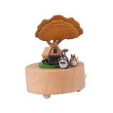 Maxbell Wooden Music Box Rotation Craft Musical Box for Birthday Gift Wedding