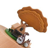 Maxbell Wooden Music Box Rotation Craft Musical Box for Birthday Gift Wedding