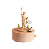 Maxbell Wooden Music Box Decor Decorative for Wedding Birthday Gift Anniversary