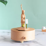 Maxbell Wooden Music Box Decor Decorative for Wedding Birthday Gift Anniversary