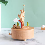 Maxbell Wooden Music Box Decor Decorative for Wedding Birthday Gift Anniversary