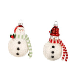 Maxbell 2 Pieces Snowman Pendants Christmas Ornaments for Living Room Home Farmhouse