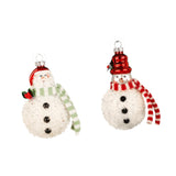 Maxbell 2 Pieces Snowman Pendants Christmas Ornaments for Living Room Home Farmhouse