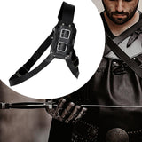 Maxbell Sword Sheath Cover Vikings Medieval High Performance PU Leather Sword Holder Black