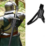 Maxbell Sword Sheath Cover Vikings Medieval High Performance PU Leather Sword Holder Black