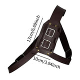 Maxbell Sword Sheath Cover Vikings Medieval High Performance PU Leather Sword Holder Coffee