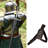 Maxbell Sword Sheath Cover Vikings Medieval High Performance PU Leather Sword Holder Coffee