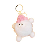Maxbell Briquettes Keychain Lovely Keyring for Birthday Valentine's Day Gift Wedding white