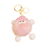 Maxbell Briquettes Keychain Lovely Keyring for Birthday Valentine's Day Gift Wedding Pink