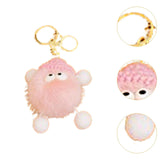 Maxbell Briquettes Keychain Lovely Keyring for Birthday Valentine's Day Gift Wedding Pink