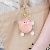 Maxbell Briquettes Keychain Lovely Keyring for Birthday Valentine's Day Gift Wedding Pink