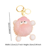 Maxbell Briquettes Keychain Lovely Keyring for Birthday Valentine's Day Gift Wedding Pink