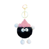 Maxbell Briquettes Keychain Lovely Keyring for Birthday Valentine's Day Gift Wedding black