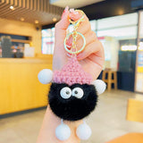 Maxbell Briquettes Keychain Lovely Keyring for Birthday Valentine's Day Gift Wedding black