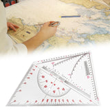 Maxbell 2Pcs Triangle Ruler Square Protractor Triangle for Architect Engineer