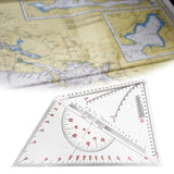 Maxbell 2Pcs Triangle Ruler Square Protractor Triangle for Architect Engineer