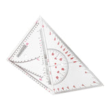 Maxbell 2Pcs Triangle Ruler Square Protractor Triangle for Architect Engineer