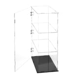 Maxbell Dustproof Storage Cabinet Desktop for Action Figure Memorabilia Collectibles Black