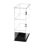 Maxbell Dustproof Storage Cabinet Desktop for Action Figure Memorabilia Collectibles Black