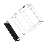 Maxbell Dustproof Storage Cabinet Desktop for Action Figure Memorabilia Collectibles Black