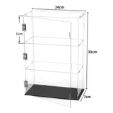 Maxbell Dustproof Storage Cabinet Desktop for Action Figure Memorabilia Collectibles Black