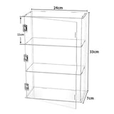 Maxbell Dustproof Storage Cabinet Desktop for Action Figure Memorabilia Collectibles Clear