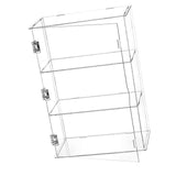 Maxbell Dustproof Storage Cabinet Desktop for Action Figure Memorabilia Collectibles Clear