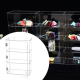 Maxbell Dustproof Storage Cabinet Desktop for Action Figure Memorabilia Collectibles Clear