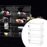 Maxbell Dustproof Storage Cabinet Desktop for Action Figure Memorabilia Collectibles Clear