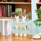 Maxbell Dustproof Storage Cabinet Desktop for Action Figure Memorabilia Collectibles Clear