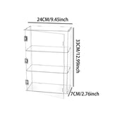 Maxbell Dustproof Storage Cabinet Desktop for Action Figure Memorabilia Collectibles Clear