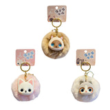 Maxbell Cat Keychain Bag Pendant Soft Doll Bag Accessory Cute Key Holder for Wedding Devon cat