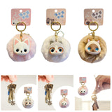 Maxbell Cat Keychain Bag Pendant Soft Doll Bag Accessory Cute Key Holder for Wedding Devon cat