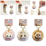 Maxbell Cat Keychain Bag Pendant Soft Doll Bag Accessory Cute Key Holder for Wedding Devon cat