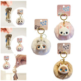 Maxbell Cat Keychain Bag Pendant Soft Doll Bag Accessory Cute Key Holder for Wedding Devon cat