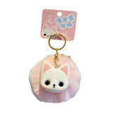 Maxbell Cat Keychain Bag Pendant Soft Doll Bag Accessory Cute Key Holder for Wedding Devon cat