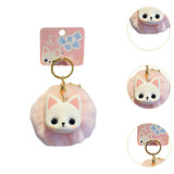 Maxbell Cat Keychain Bag Pendant Soft Doll Bag Accessory Cute Key Holder for Wedding Devon cat