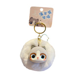 Maxbell Cat Keychain Bag Pendant Soft Doll Bag Accessory Cute Key Holder for Wedding Ragdoll cat
