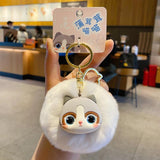 Maxbell Cat Keychain Bag Pendant Soft Doll Bag Accessory Cute Key Holder for Wedding Ragdoll cat
