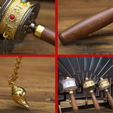 Maxbell Prayer Wheel Tibet Tibetan Buddhist Six Character Truth for Men Yoga Praying