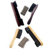 Maxbell Pool Table Cleaning Brush Set Cue Cleaning Cloth Billiard Pool Table Cleaner red
