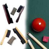 Maxbell Pool Table Cleaning Brush Set Cue Cleaning Cloth Billiard Pool Table Cleaner red
